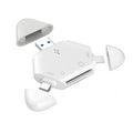 3-in-1 Triangular Card Reader for Mobile Phones & Laptops USB 3.0/Type-C UHS-I/UHS-II Support TF/SD/MicroSD