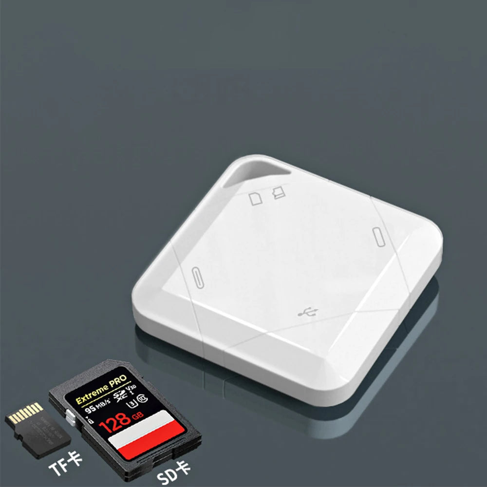 4-in-1 External OTG Card Reader for SD MicroSD TF/MicroSD Cards USB 3.0 Type-C Interface Mobile Phone Compatible