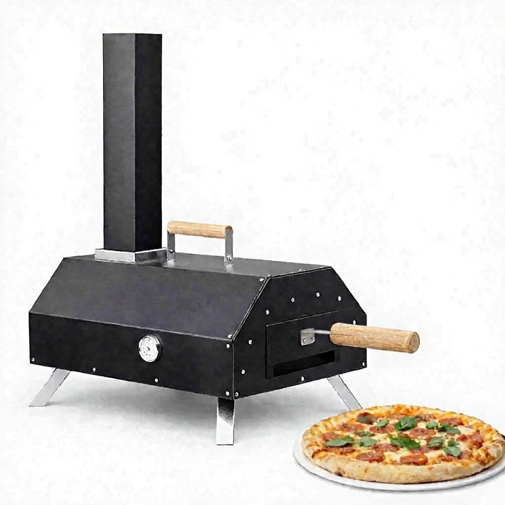 High Quality Modern Design Wood Pellet Pizza Oven Steel Construction Powder Coated Iron Outdoor Charcoal Grill Promotional Offer