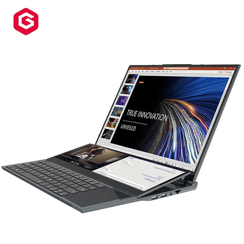 Core I7-9850H Win11 UHD Graphics 16inch Double Screen Laptops DDR4 16GB SSD 256GB Laptop Netbook