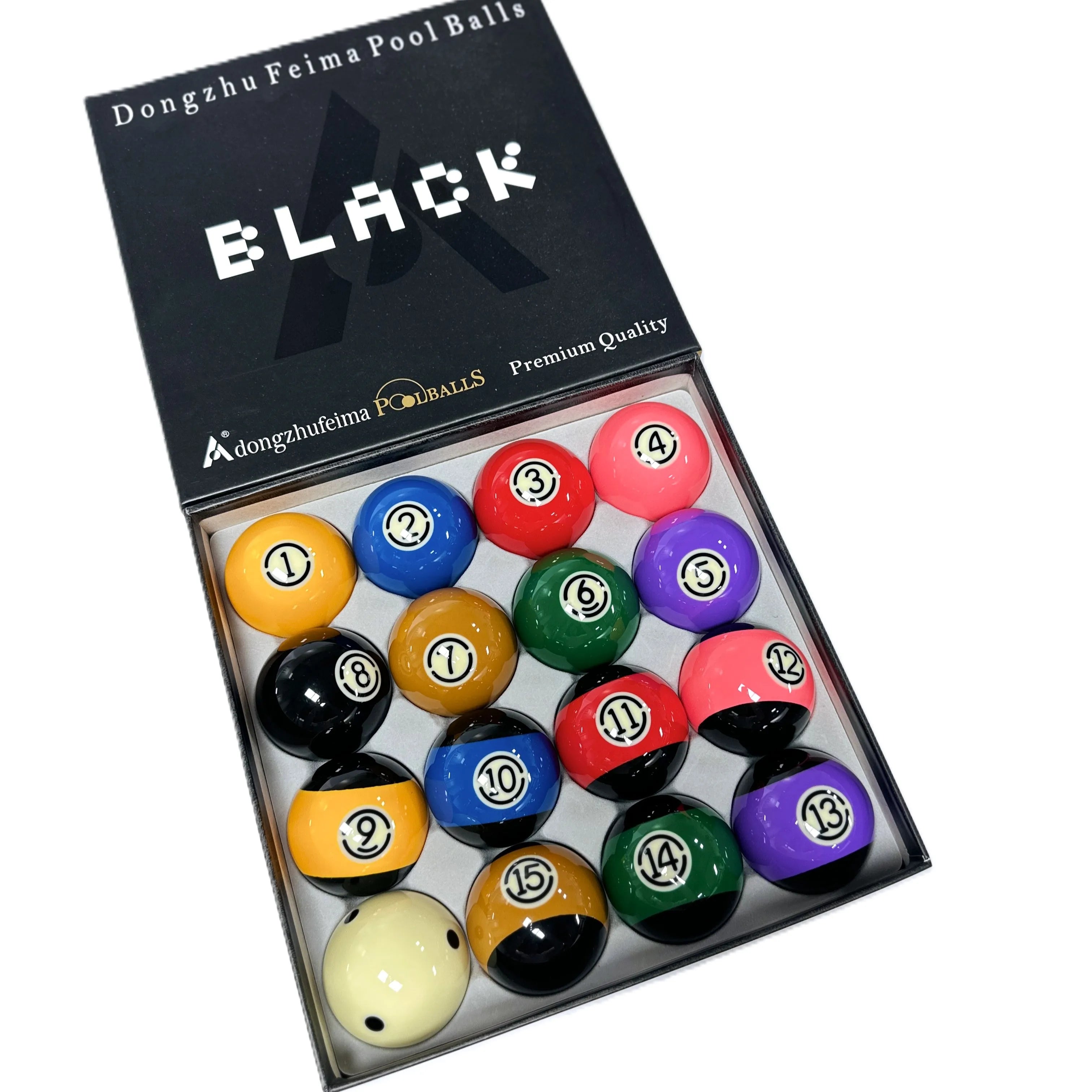 16PCS/Set 57.2 mm Diameter Premium Quality Resin Pool Billiard Cue Ball for Nine-ball Use for Sale
