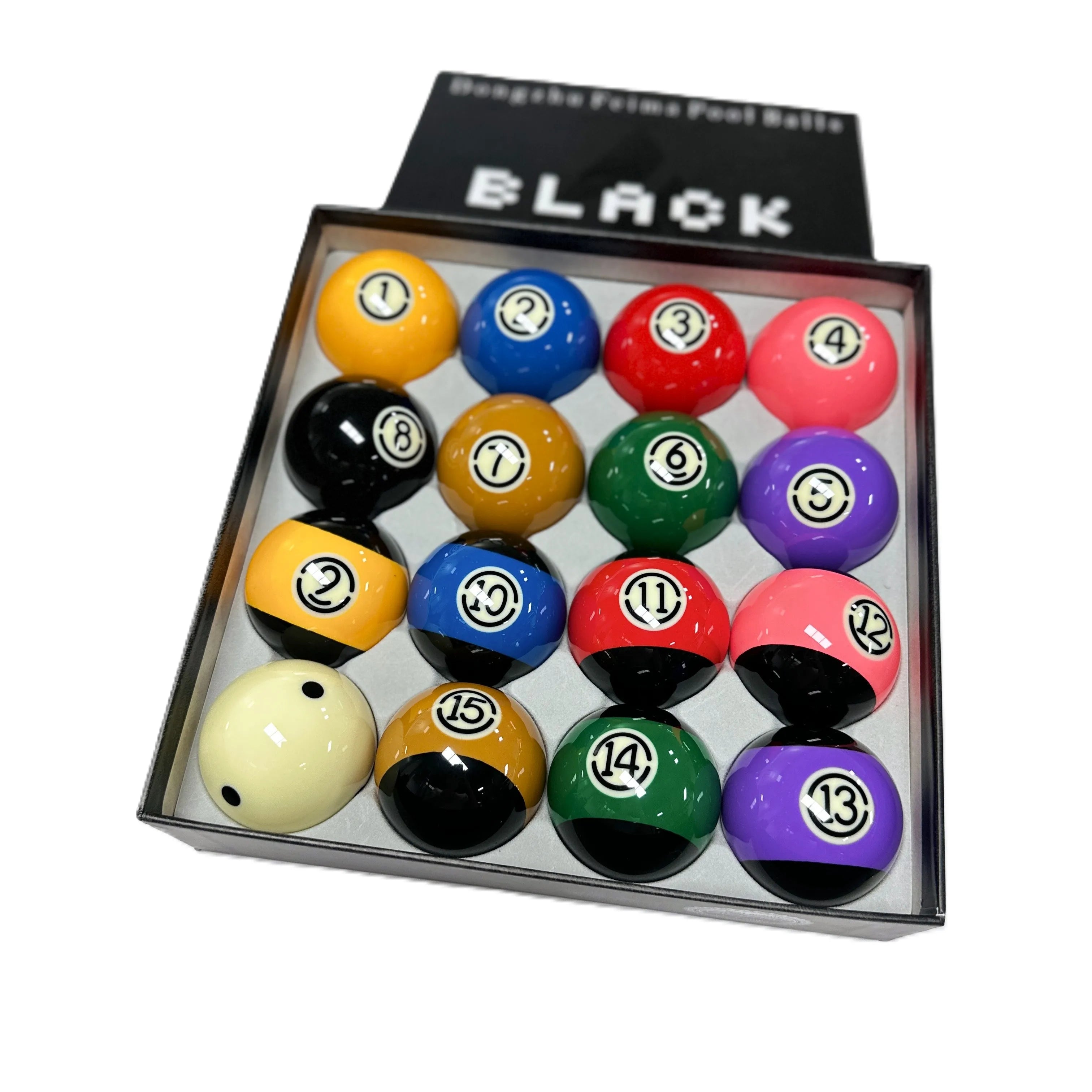 16PCS/Set 57.2 mm Diameter Premium Quality Resin Pool Billiard Cue Ball for Nine-ball Use for Sale