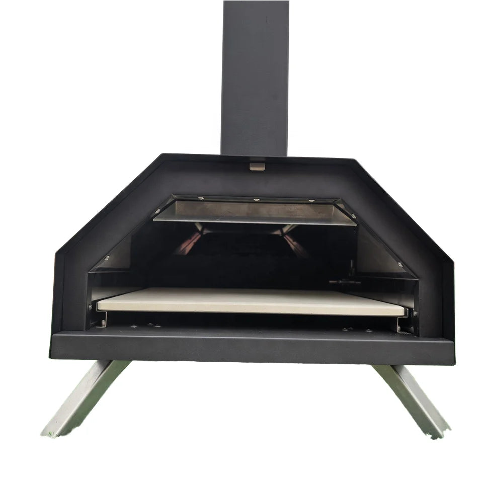 High Quality Modern Design Wood Pellet Pizza Oven Steel Construction Powder Coated Iron Outdoor Charcoal Grill Promotional Offer