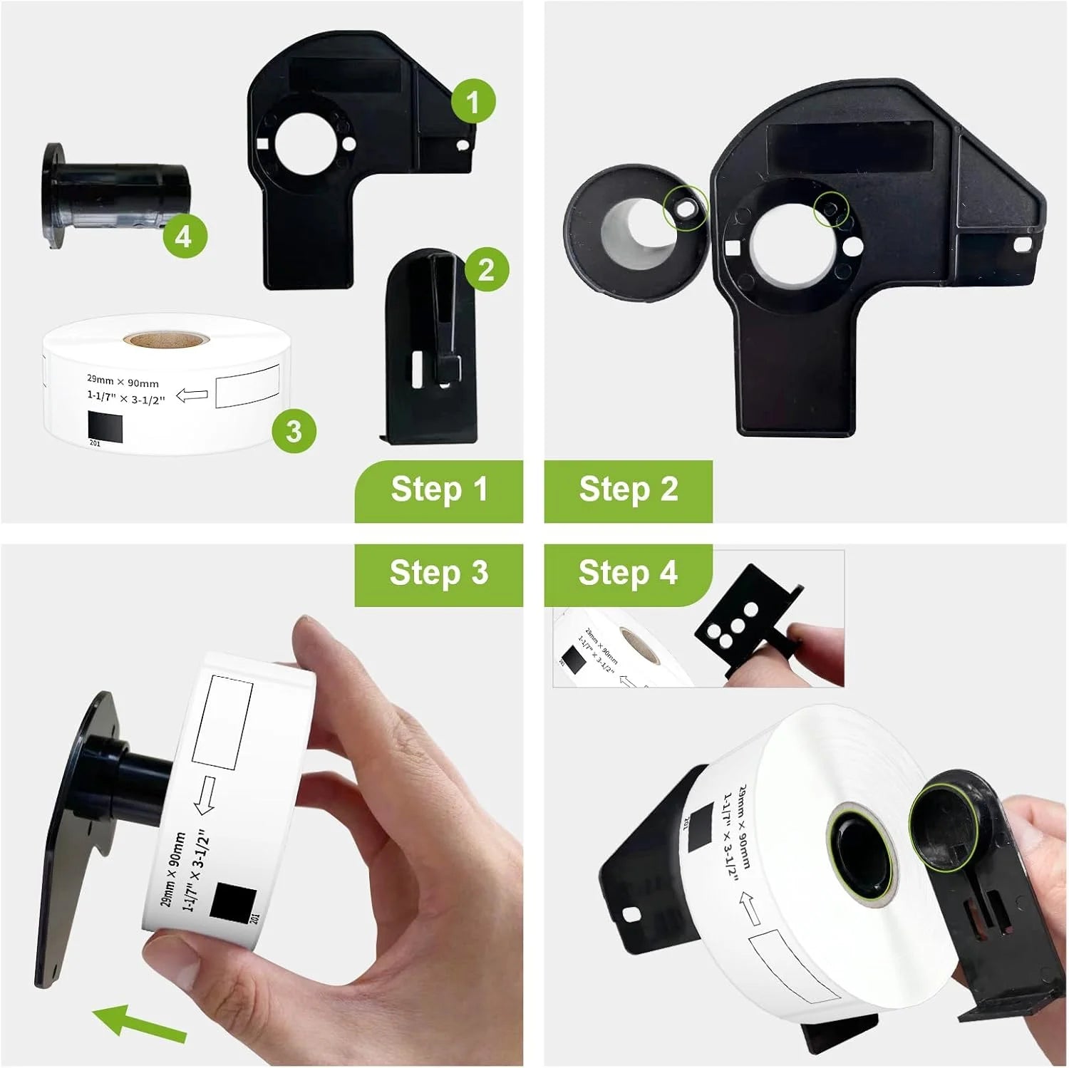 Compatible Barcode Stickers Standard Address Labels DK-1201 400 Labels/Roll for Brother QL Label Printers Ready Stock
