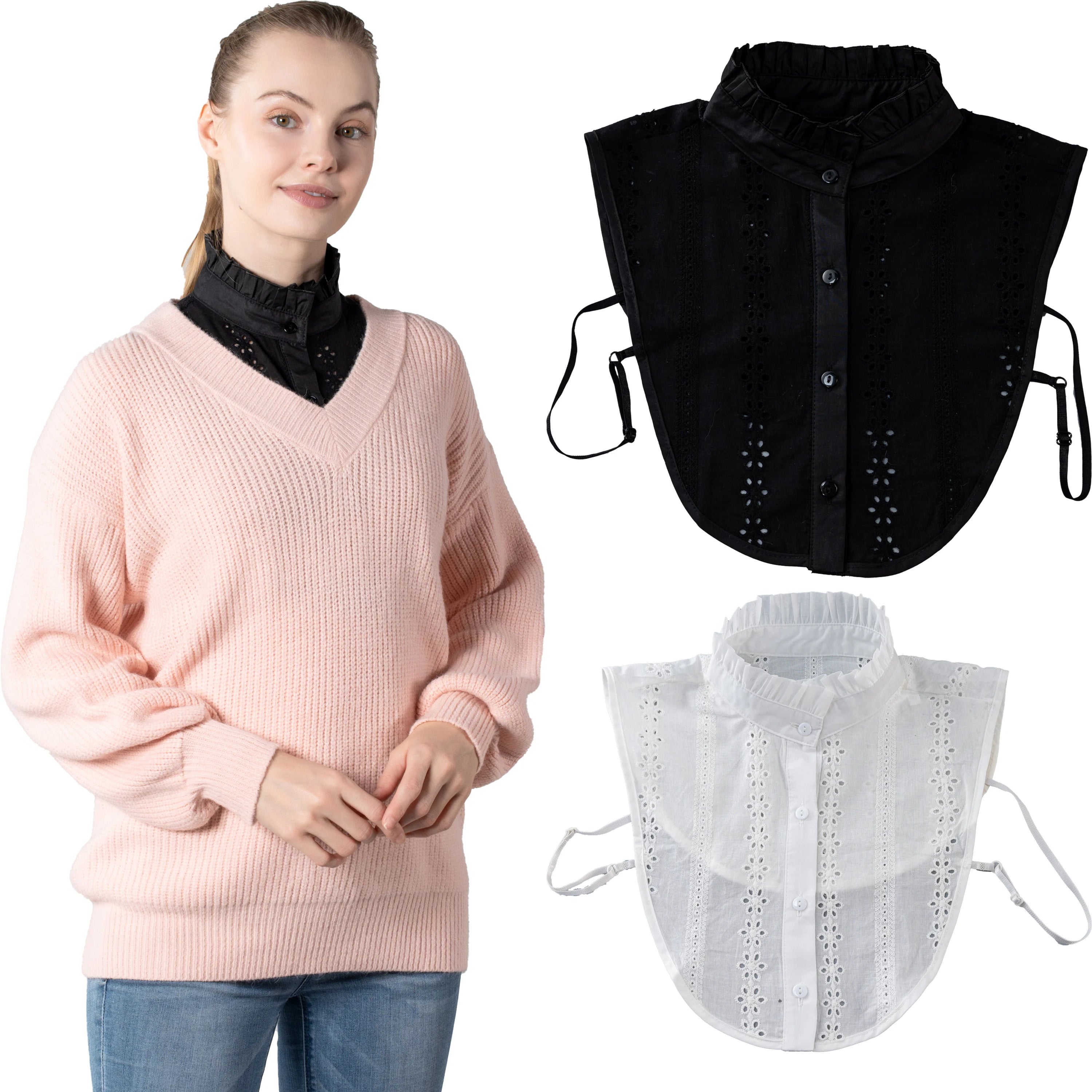 Clerical Shirts for Pastors and Collars De Perlas Moda Hombre Naturales Piedra Fake Collar t Shirt for Men Pastoral Clerical