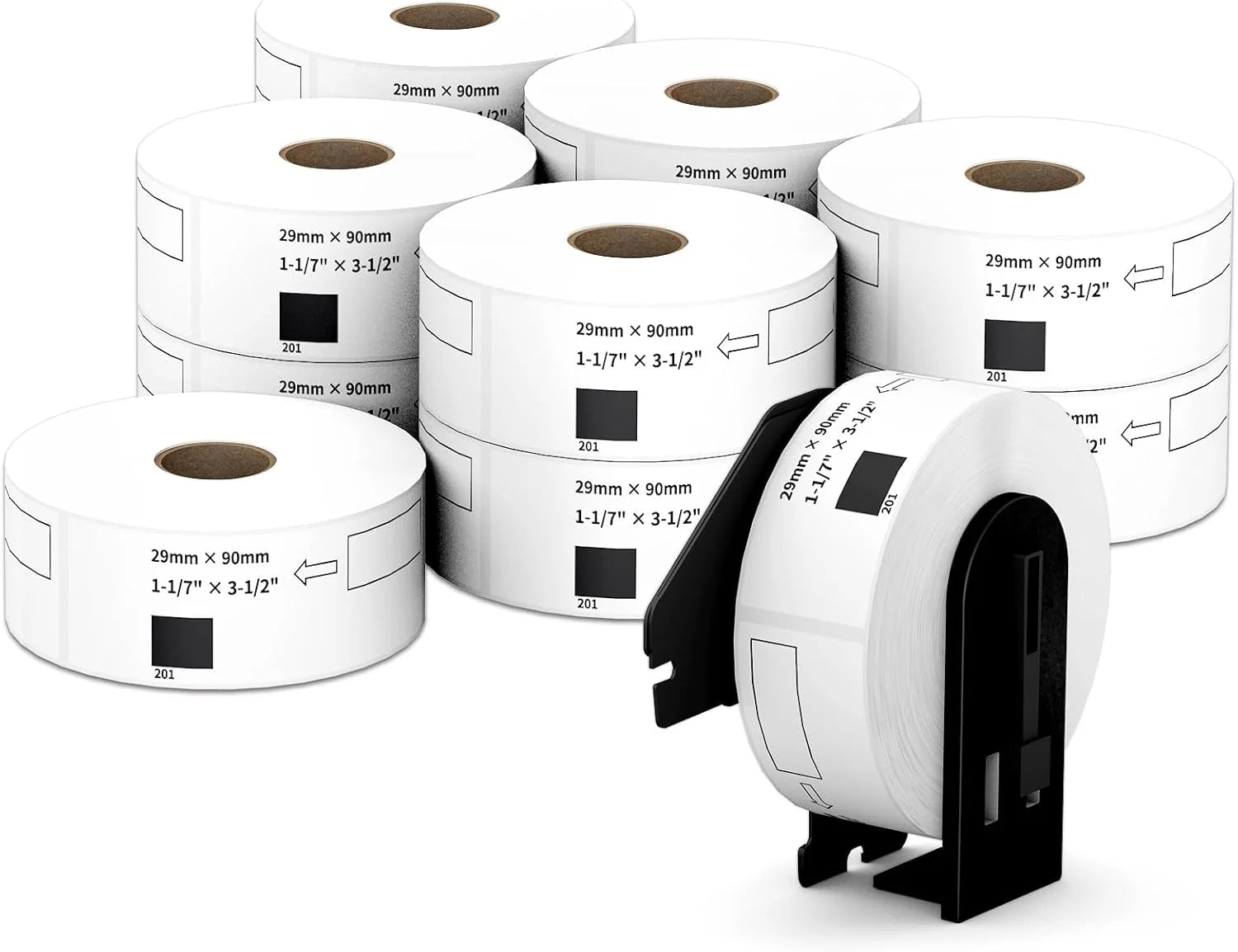 Compatible Barcode Stickers Standard Address Labels DK-1201 400 Labels/Roll for Brother QL Label Printers Ready Stock