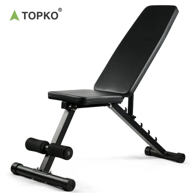 TOPKO US Warehouse Indoor Durable Weight Bench Gym Daily Workout Weight Bench