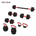 Cheap Price 6in1 Adjustable Cement Dumbbell Kettlebell Barbells Set 15kg-50kg Unisex Weight Lifting Durable