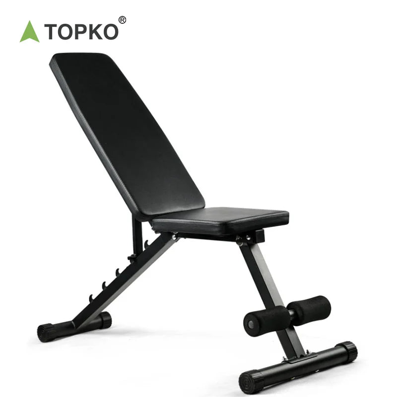 TOPKO US Warehouse Indoor Durable Weight Bench Gym Daily Workout Weight Bench