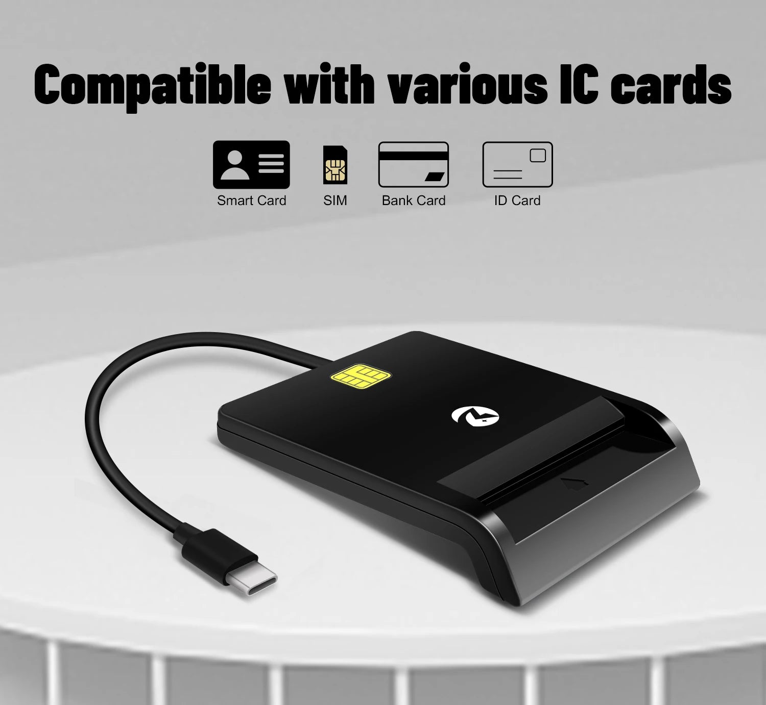 ZOWEETEK OTG Mobile ATM Bank Credit Card Reader Payment ISO 7816 EMV CAC ID IC Chip Card Reader Writer Type C Smart Card Readers