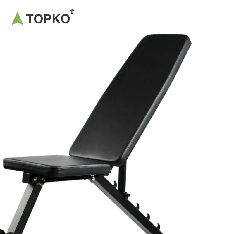 TOPKO US Warehouse Indoor Durable Weight Bench Gym Daily Workout Weight Bench
