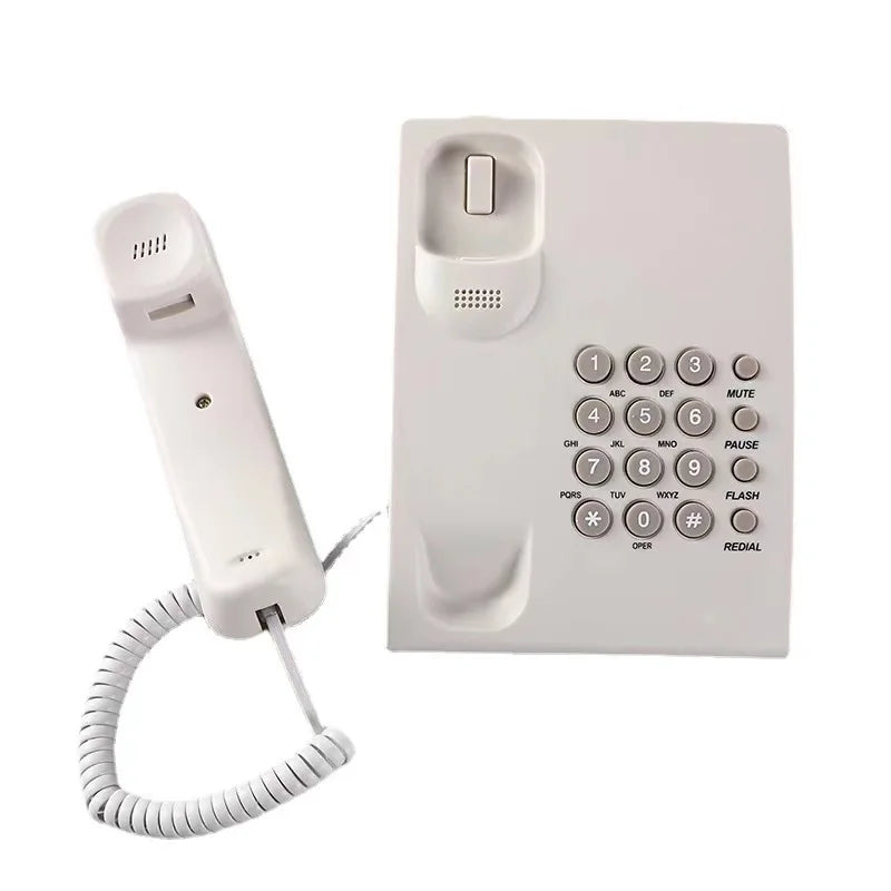 Cheap Home and Office Telephone with Fixed Cord ABS Material Caller ID Feature for Hotel Guest Room Landline Use