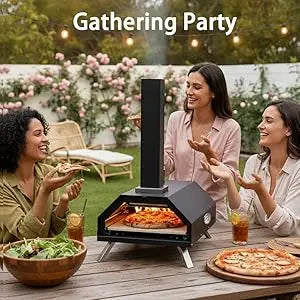 High Quality Modern Design Wood Pellet Pizza Oven Steel Construction Powder Coated Iron Outdoor Charcoal Grill Promotional Offer