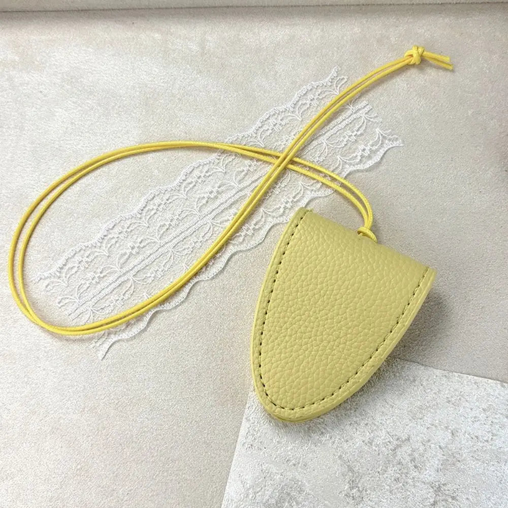 PU Leather Eyeglasses Storage Bag Pendant Hanging Neck Durable Sunglasses Pendant Clip Magnetic Simple