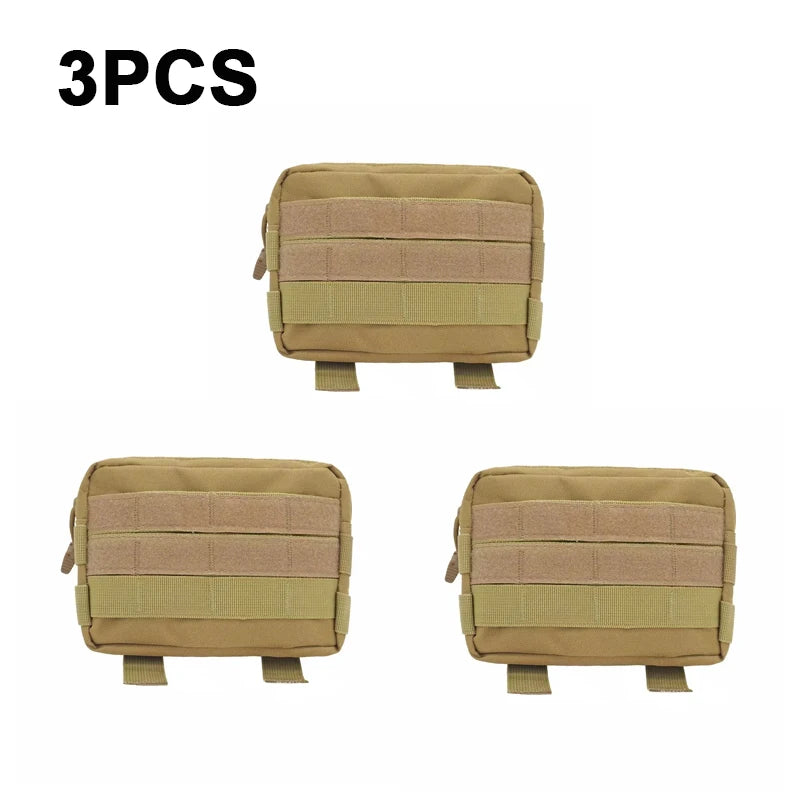 1/3PCS Molle Utility EDC Waist Bag Tactical Pouch,Sports Fanny Bag,Belt Pouch Outdoor Sports Hunting Bag