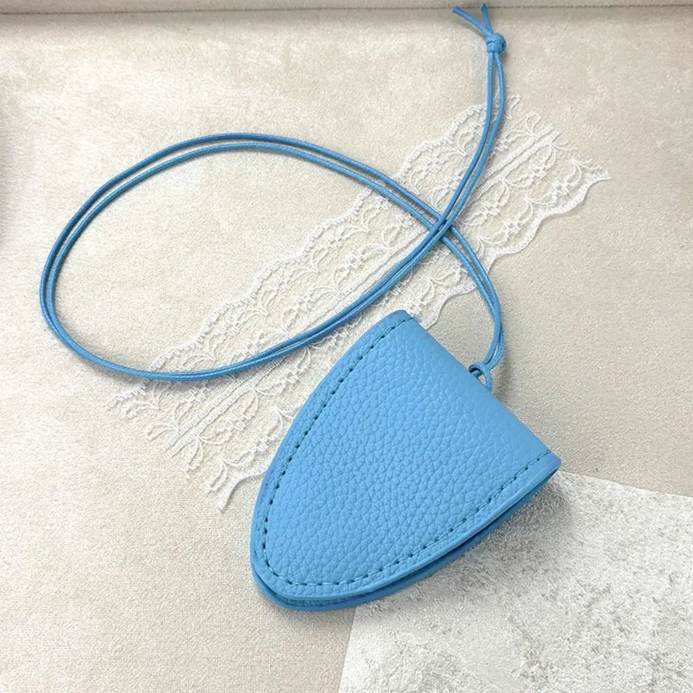 PU Leather Eyeglasses Storage Bag Pendant Hanging Neck Durable Sunglasses Pendant Clip Magnetic Simple