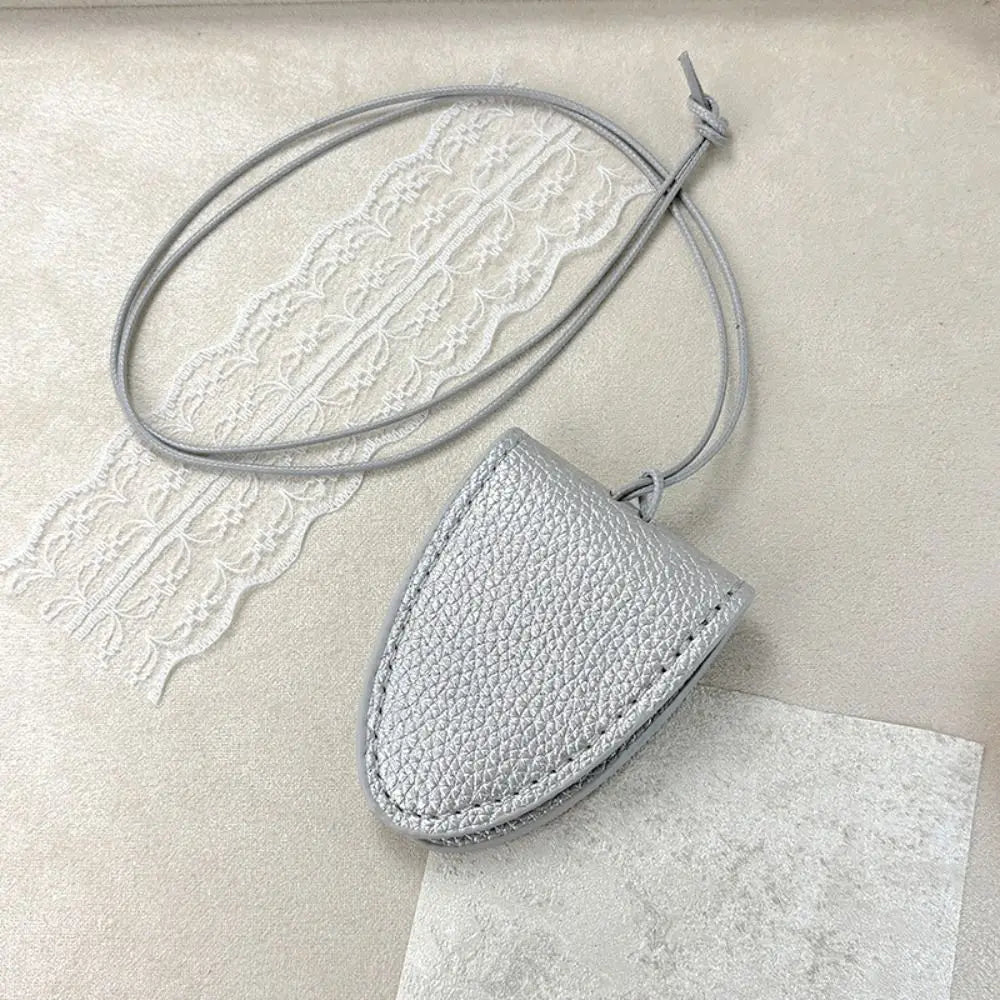 PU Leather Eyeglasses Storage Bag Pendant Hanging Neck Durable Sunglasses Pendant Clip Magnetic Simple