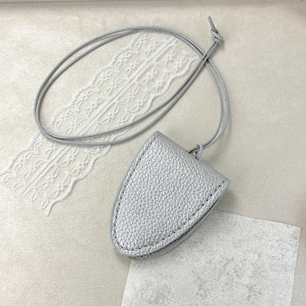 PU Leather Eyeglasses Storage Bag Pendant Hanging Neck Durable Sunglasses Pendant Clip Magnetic Simple