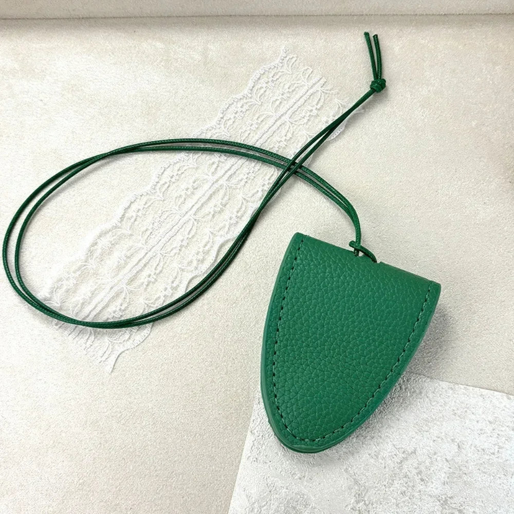 PU Leather Eyeglasses Storage Bag Pendant Hanging Neck Durable Sunglasses Pendant Clip Magnetic Simple