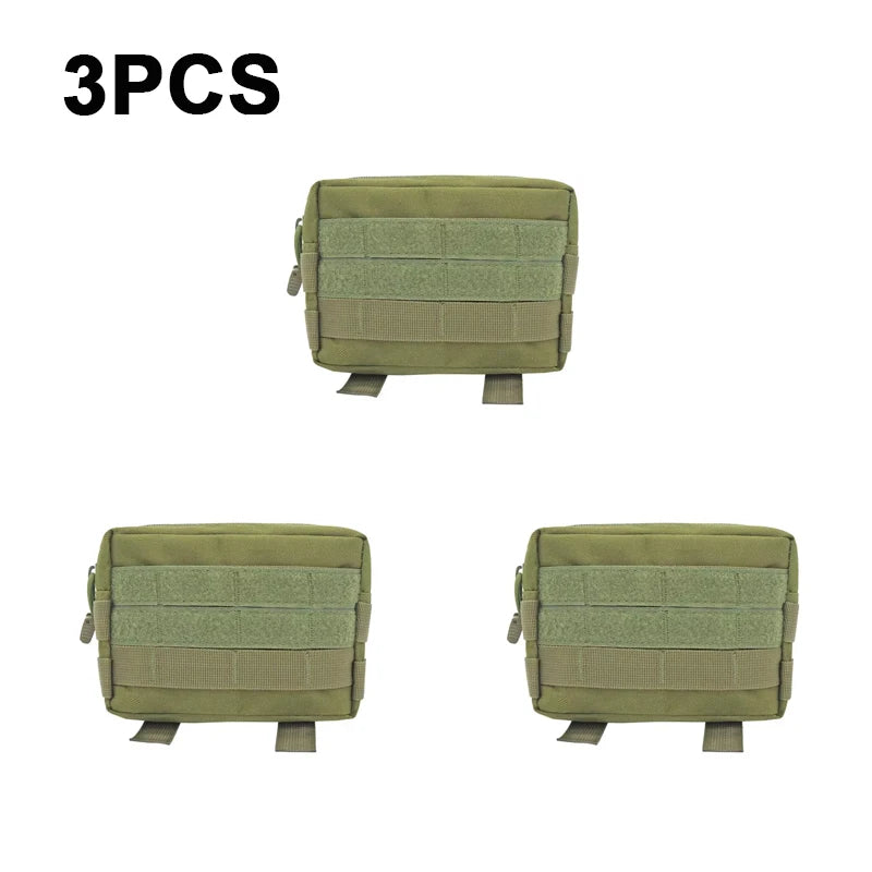 1/3PCS Molle Utility EDC Waist Bag Tactical Pouch,Sports Fanny Bag,Belt Pouch Outdoor Sports Hunting Bag