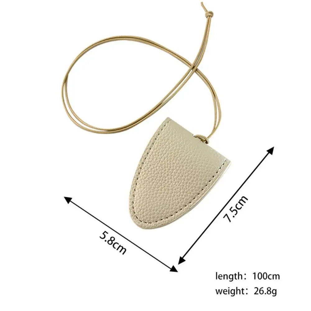 PU Leather Eyeglasses Storage Bag Pendant Hanging Neck Durable Sunglasses Pendant Clip Magnetic Simple