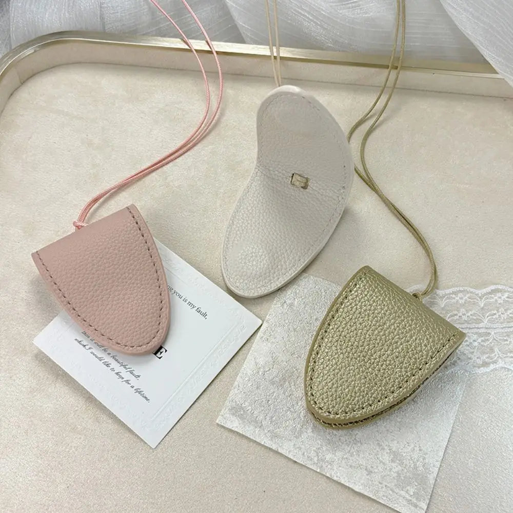 PU Leather Eyeglasses Storage Bag Pendant Hanging Neck Durable Sunglasses Pendant Clip Magnetic Simple
